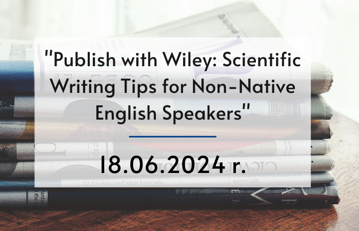 Webinar o pisaniu artykułów naukowych do czasopism anglojęzycznych