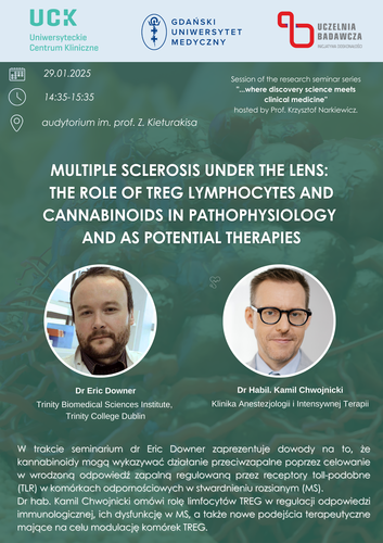 Seminarium naukowe z cyklu: "…where discovery science meets clinical medicine"