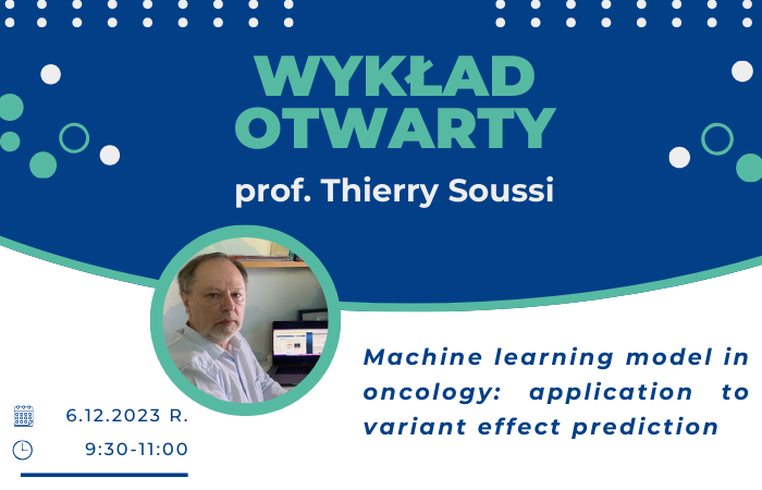 Profesor Thierry Soussi – wykład otwarty